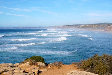 Bordeira Beach - praia da Bordeira - at the Algarve west coast near Carrapateira