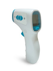 digital thermometer isolated on white background