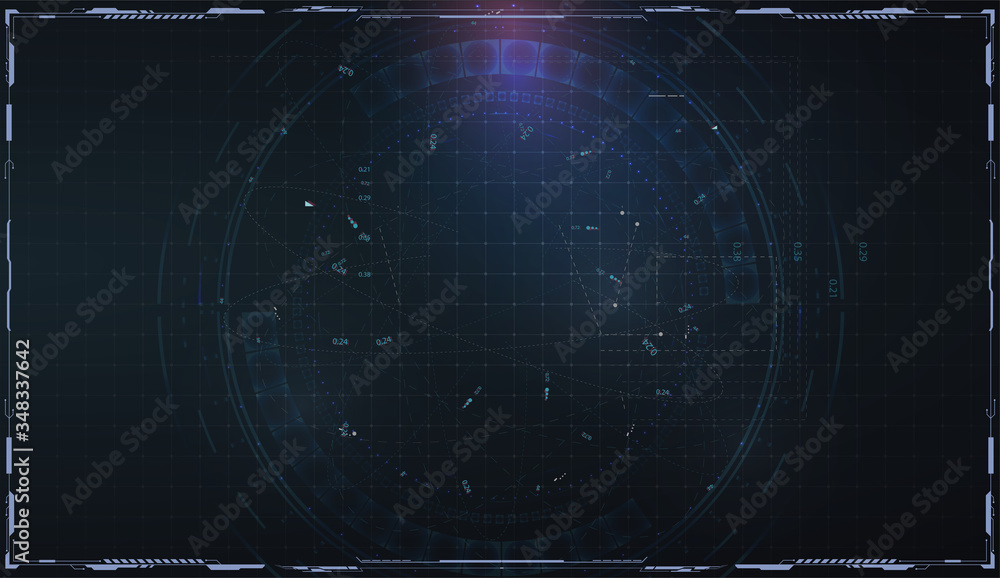Leinwandbilder abstract technology background. grid for virtual technology futuristic user interface hud. abstract 