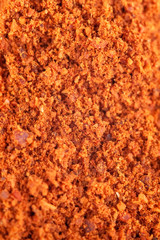 Texture of ground Red pepper, food ingredient