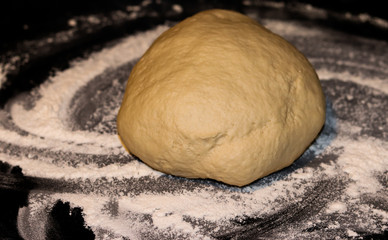 Delicious homemade bread being produced.