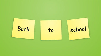 Back to school post-it notes