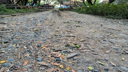 Walk dirty with abtract texture