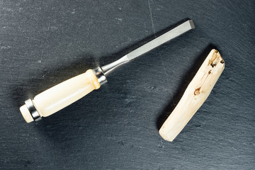Tools in hobby workshop background