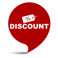 red vector illustration banner discount