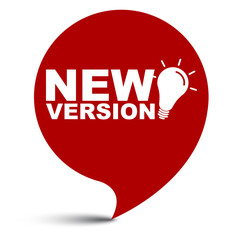 red vector illustration banner new version