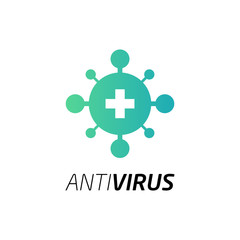 Fototapeta na wymiar Antivirus logo. Icon vector.