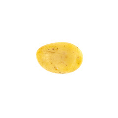 Young potato isolated on white background. Harvest new. 