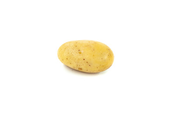 Fototapeta na wymiar Young potato isolated on white background. Harvest new. 