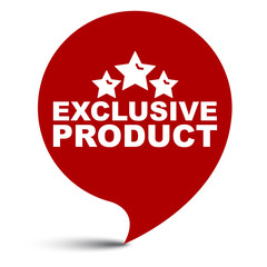red vector illustration banner exclusive product