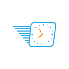 fast time simple logo vector