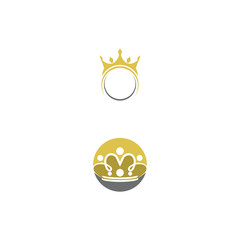 Crown Logo Template vector icon