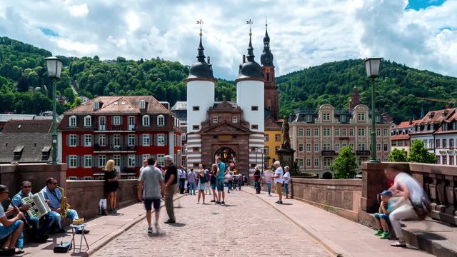 Heidelberg germany walkin on birdge