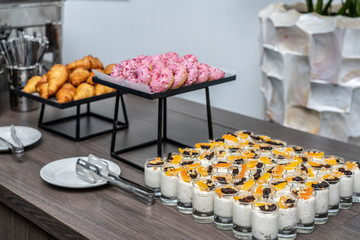 Catering food, buffet zone