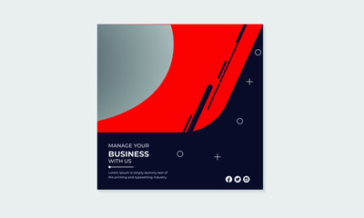 Social media banner  design tamplate