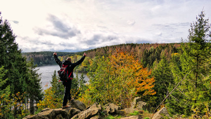 Obraz premium Standing high & free / NordHarzTeufel