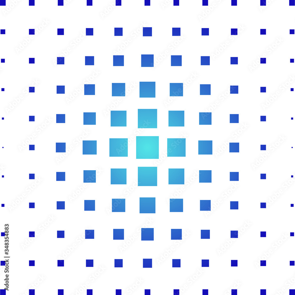 Poster halftone with squares. fading squares background. seamless.