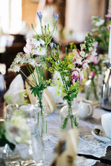 photo of dinner tables at a wedding