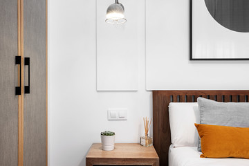 Bedside table and headboard