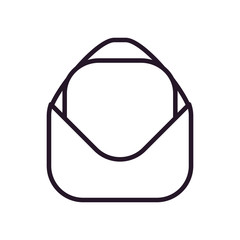 Isolated envelope line style icon vector design