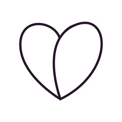 Heart line style icon vector design