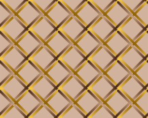 Seamless gold plaid pattern. beige background