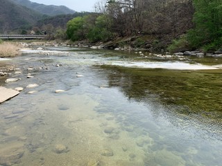 river in the mountains