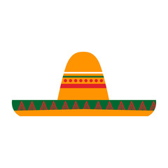 Isolated traditional mexican hat