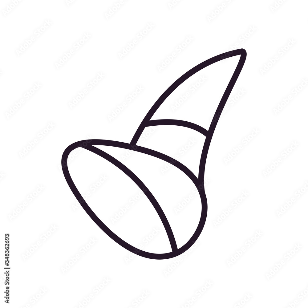 Poster abstract leaf shape line style icon vector design