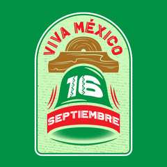 Viva Mexico! Design for apparel, clothing.