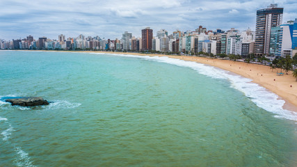 Naklejka premium Vila Velha - ES. Aerial view of Costa beach in Vila Velha beach, in Espírito Santo state - Brazil