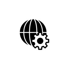 Website optimization icon vector in black solid flat design icon isolated on white background
