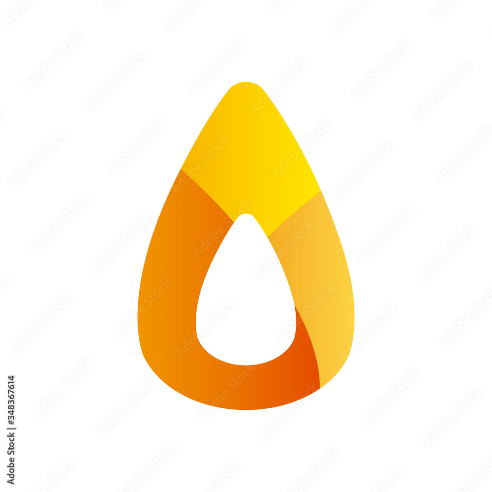 Poster abstract triangle shape gradient style icon vector design
