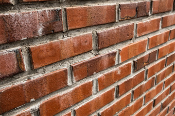 Fototapeta premium Vintage red brown brick wall texture background
