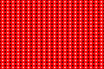 American patriotic seamless pattern white stars on red background