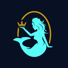 mermaid logo vector download