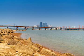 Obraz premium Urban Scenery of Nanchang New District,jiangxi,china