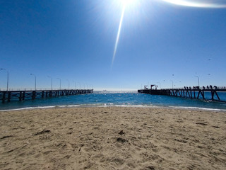 piers on the beach
