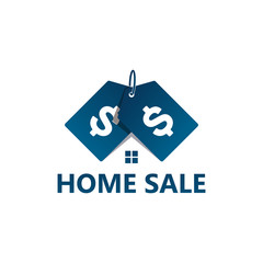 Home Sale Logo Template Design