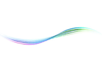 カラーグラデーションの抽象的な波の模様