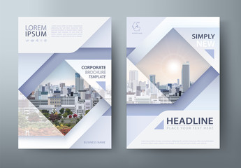 Annual report brochure flyer design template, Leaflet presentation, book cover. layout in A4 size. Vector	