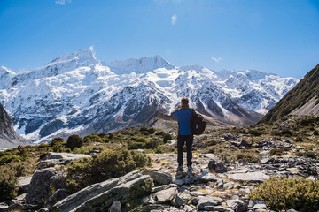 Naklejka premium Hooker Valley Track, Mount Cook National Park Nowa Zelandia