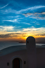 Fototapeta na wymiar sunset on the mediterranean coast