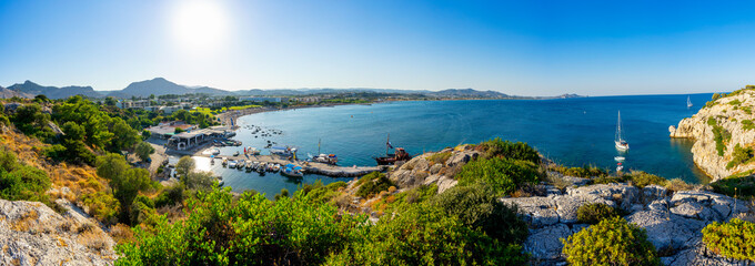 Fototapeta na wymiar Sea View of Afandou in Rhodes, Greece