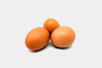 chicken egg isolated on white background