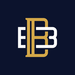 Initial Letter BB Monogram Logo Design