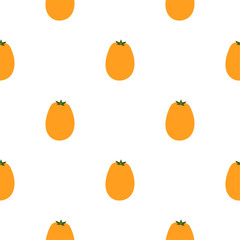 Yellow Tomato. Colored Seamless Vector Patterns 