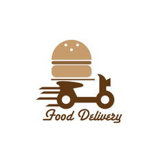 food delivery icon vector graphic element sign logo