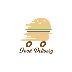 food delivery icon vector graphic element sign logo