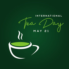 World Tea Day Vector Design Illustration